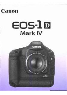 Canon EOS 1D Mark IV manual. Camera Instructions.